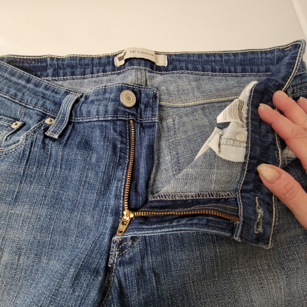 Levi's 518 women's Vintage Superlow Bootcut jeans junior's Size 11 M 30x32 - Picture 6 of 15